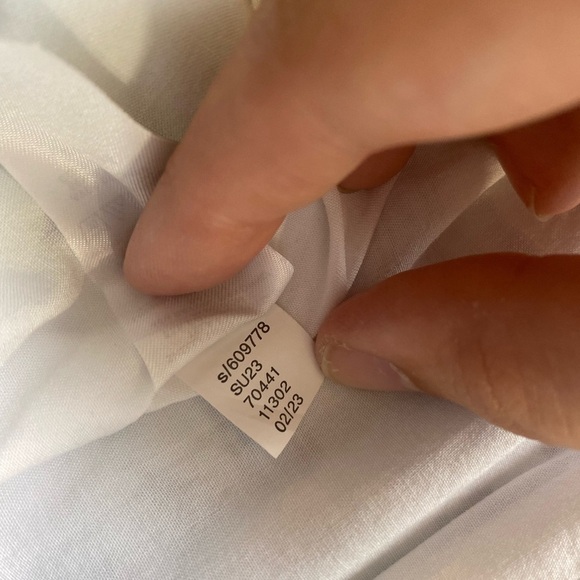 LOFT Patchwork Floral Mini Skirt Ruffle Blue Mint Green Tie Waist Size 8 Cotton - Picture 3 of 8